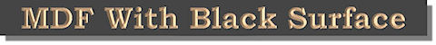 Indoor MDF Black Signs